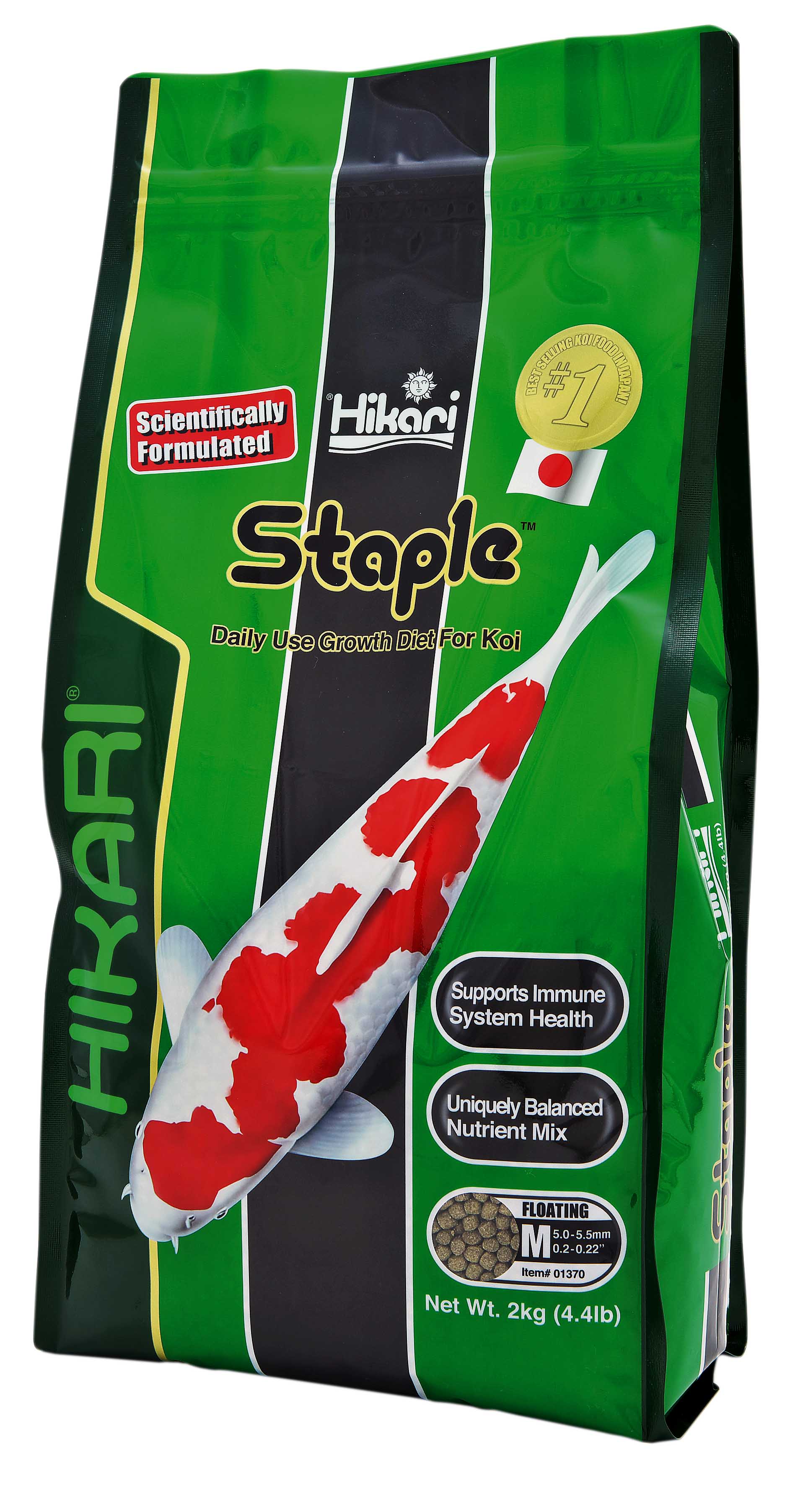 Hikari Staple 2 kg medium Pellets Schwimmfutter Koifutter
