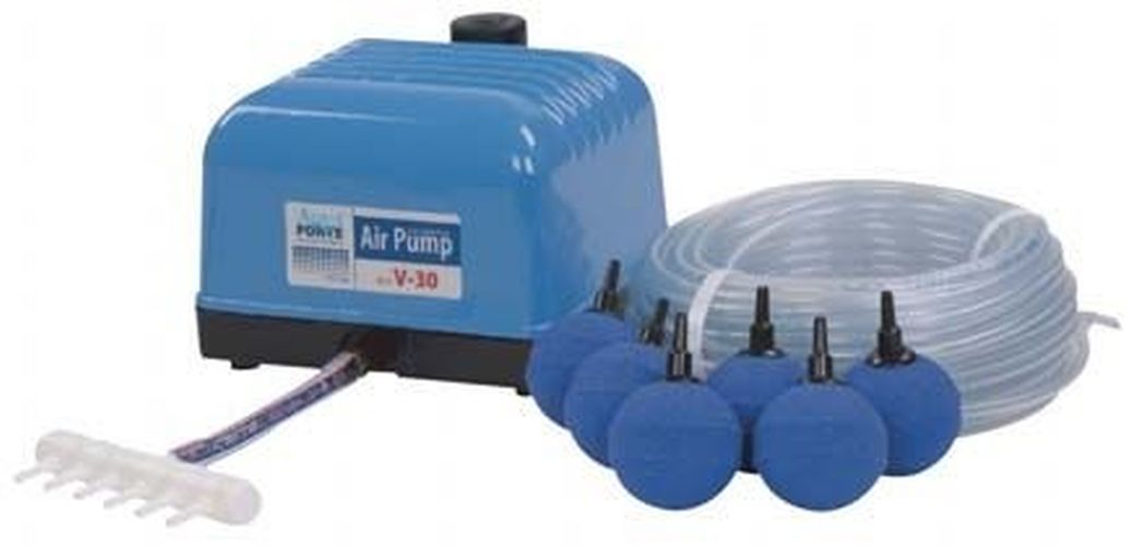 Aquaforte Luftpumpe Hi-Flow V-30 Belüftungsset für Koiteich