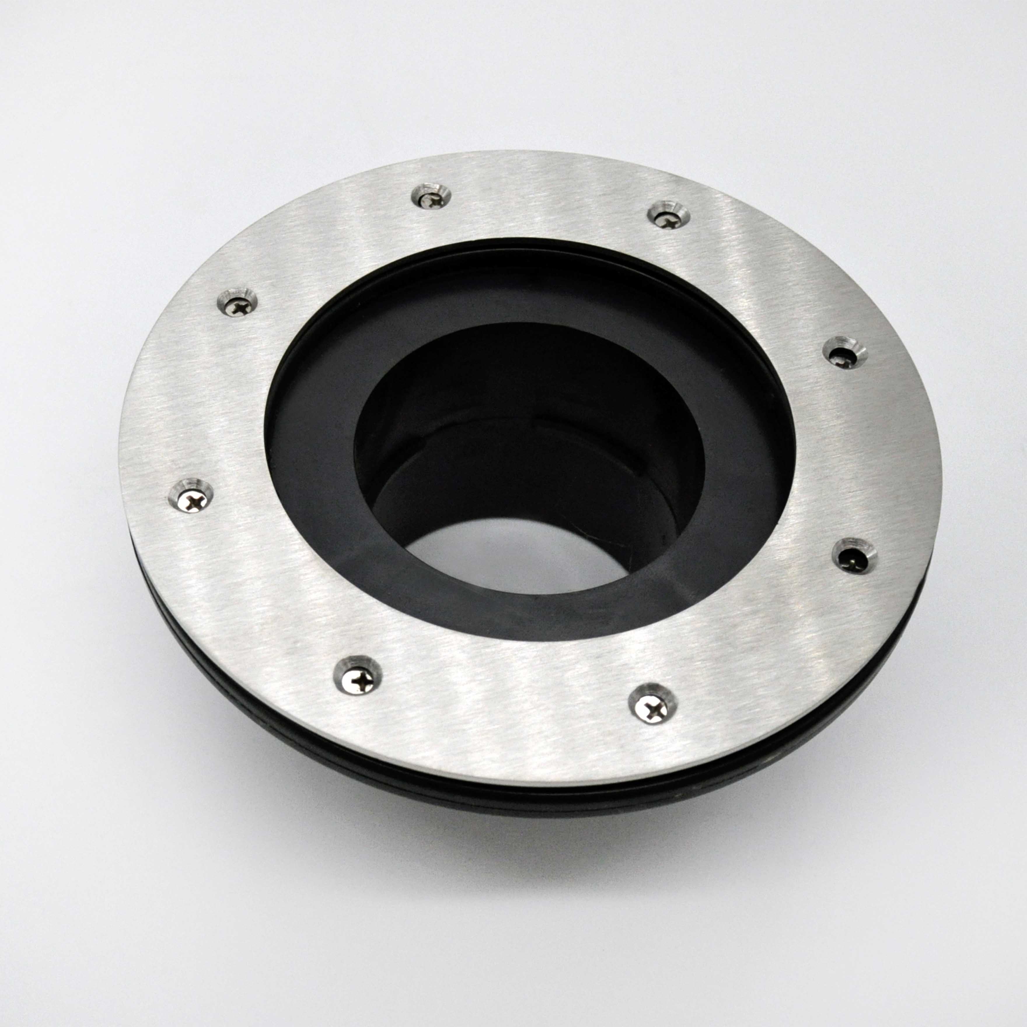 CC- Flansch-Deckel aus V2A für Ø 110 Folienflansch Tankdurchführung