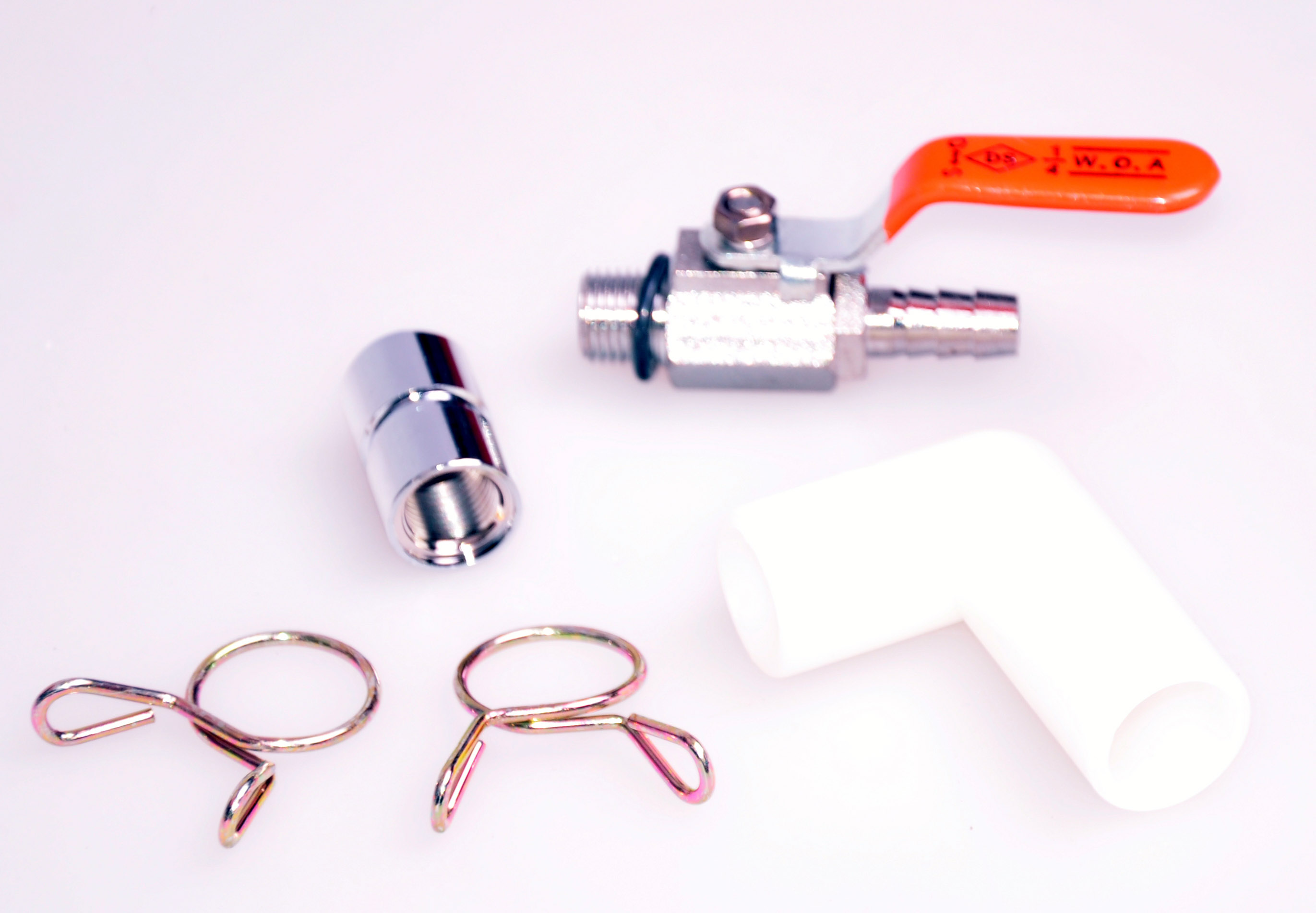 Nitto Anschlussset mit Kugelhahn 9mm