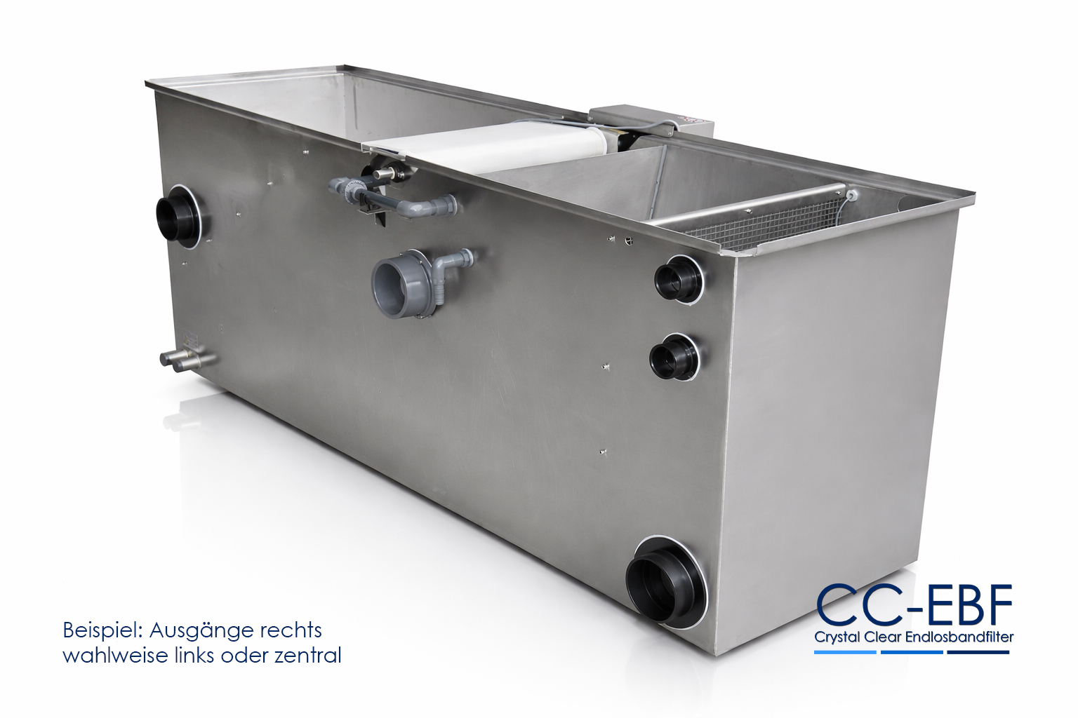 CC - EBF 500S-L I Crystal Clear Endlosbandfilter Schwerkraft Lang-Version