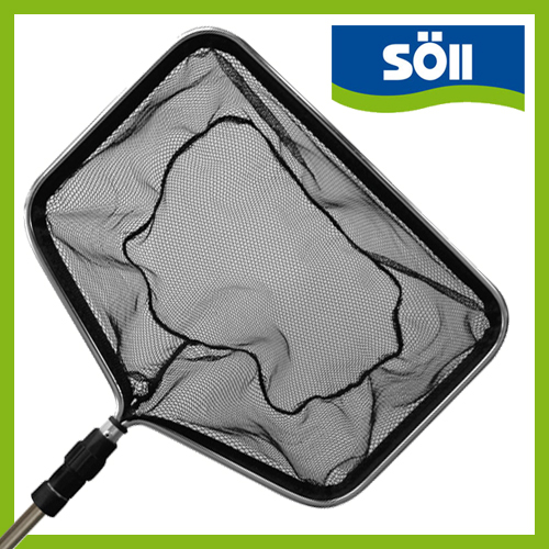 Söll Teichkescher rechteckig aus Aluminium mit Teleskopstiel