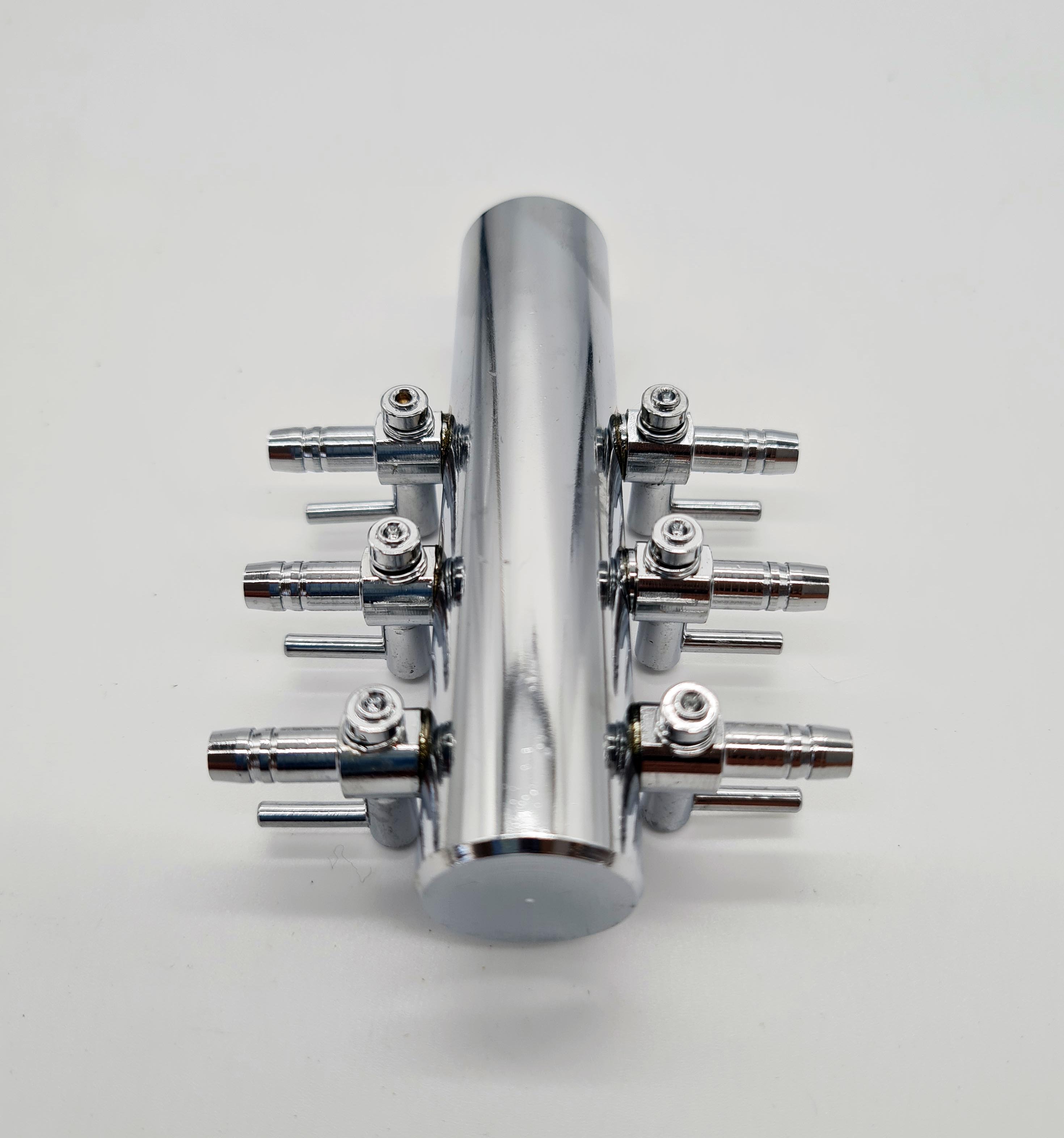 Luftverteiler 6 fach regelbar Aquarium Metall Lufthahn