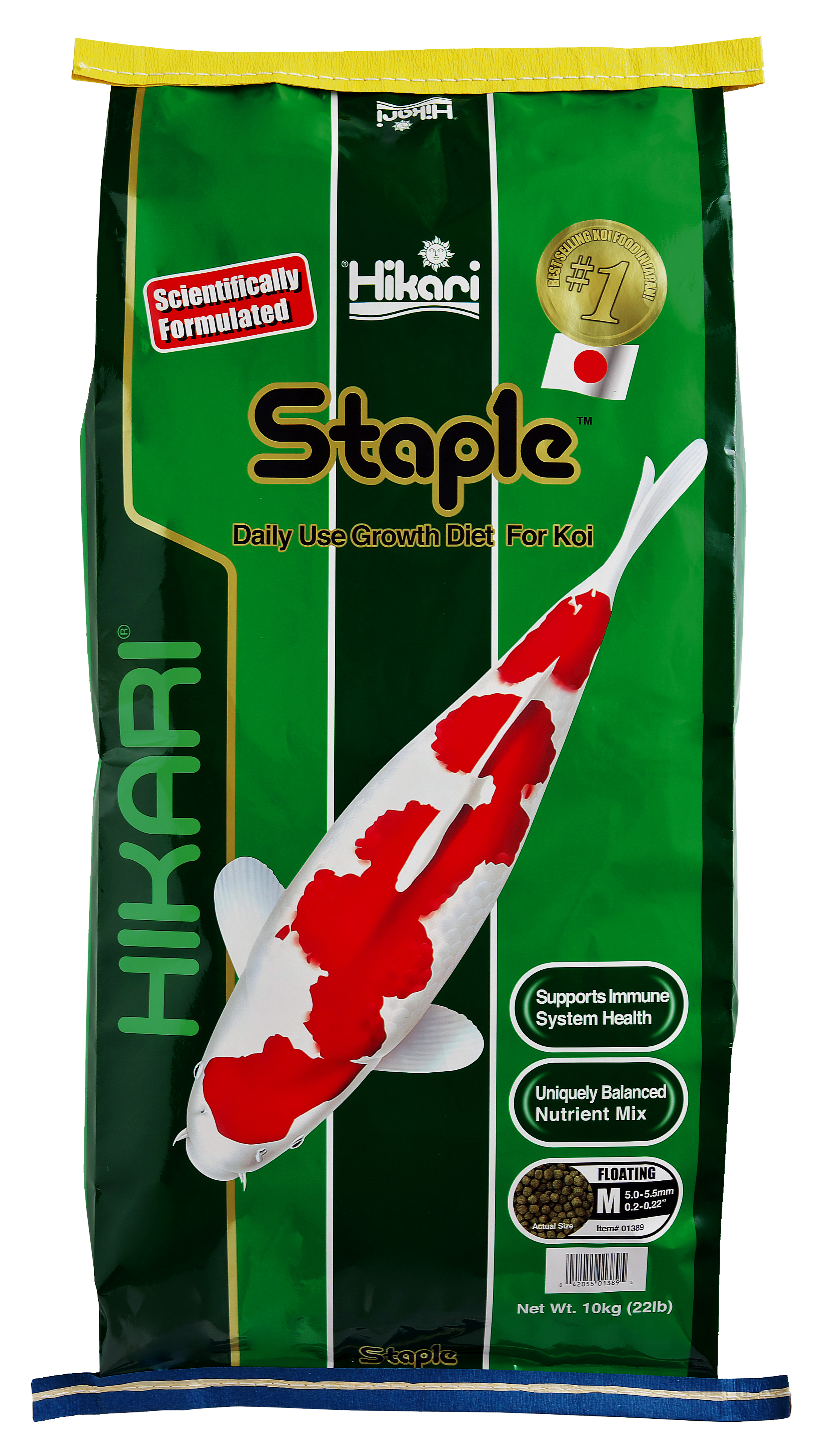 Hikari Staple 10 kg medium Pellets Schwimmfutter Koifutter