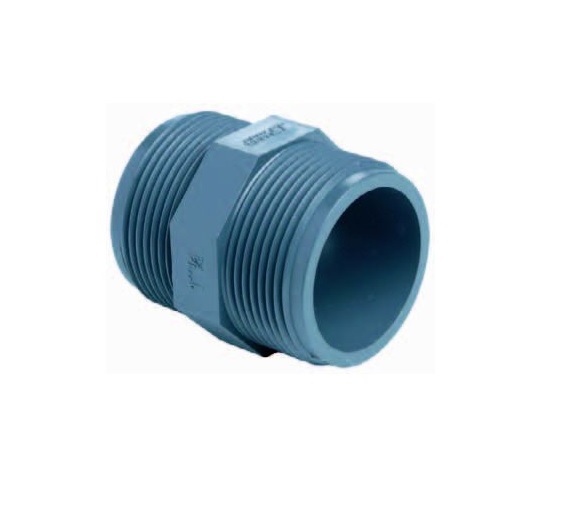 PVC-Doppelnippel 2x Aussengewinde 1"