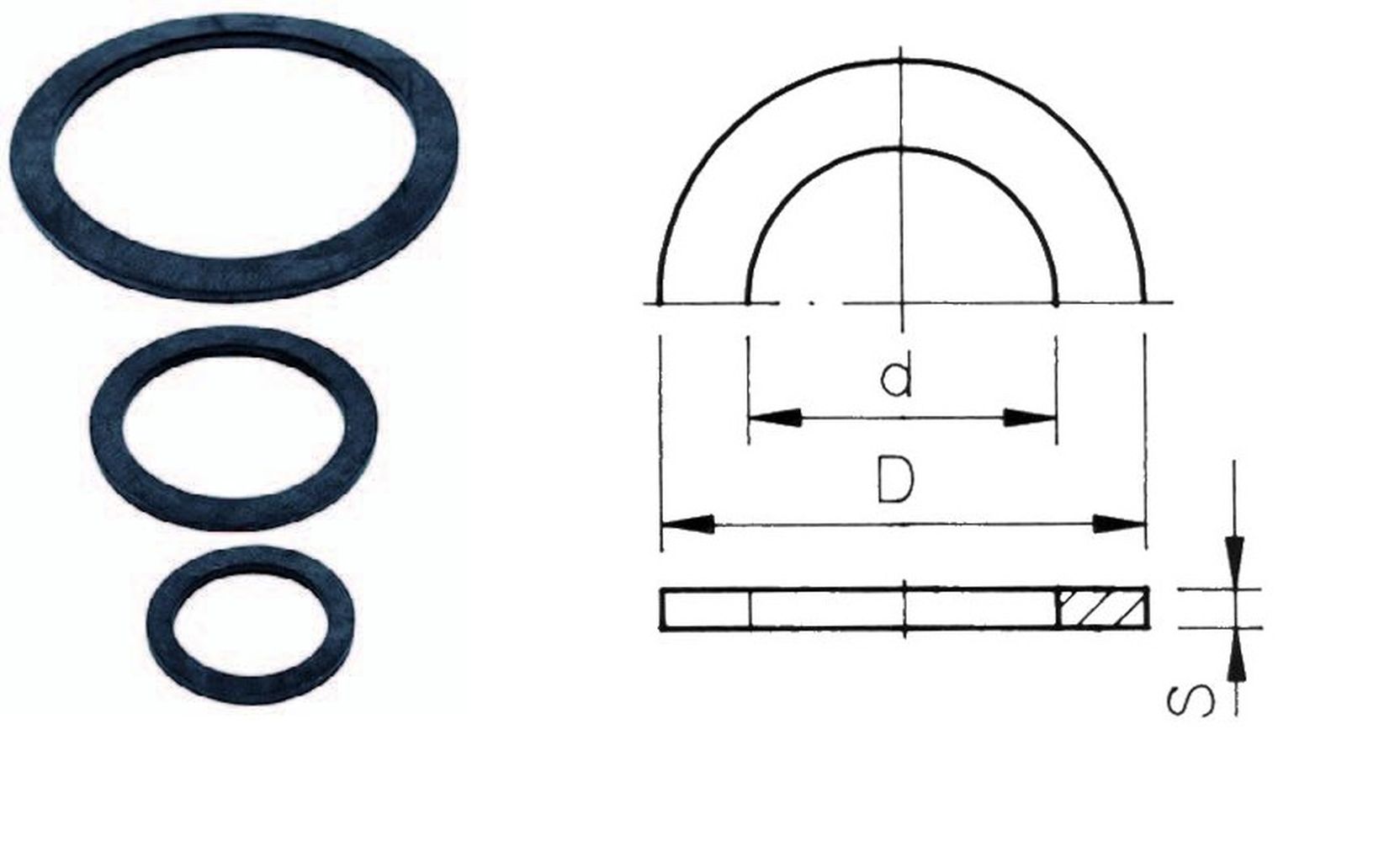 EPDM- Dichtung 37x19x2
