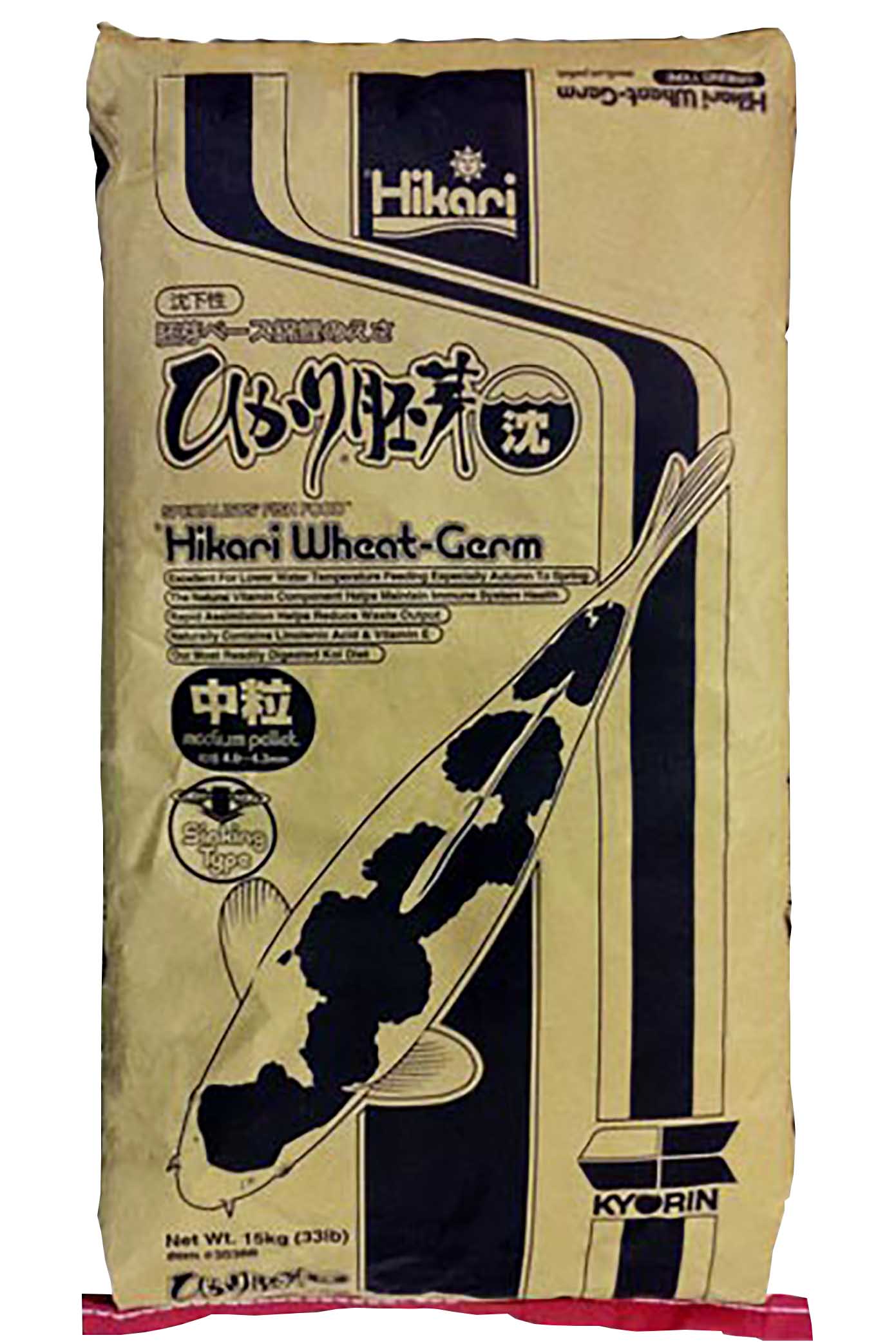 Hikari Wheat-Germ 15kg medium Koifutter sinkend