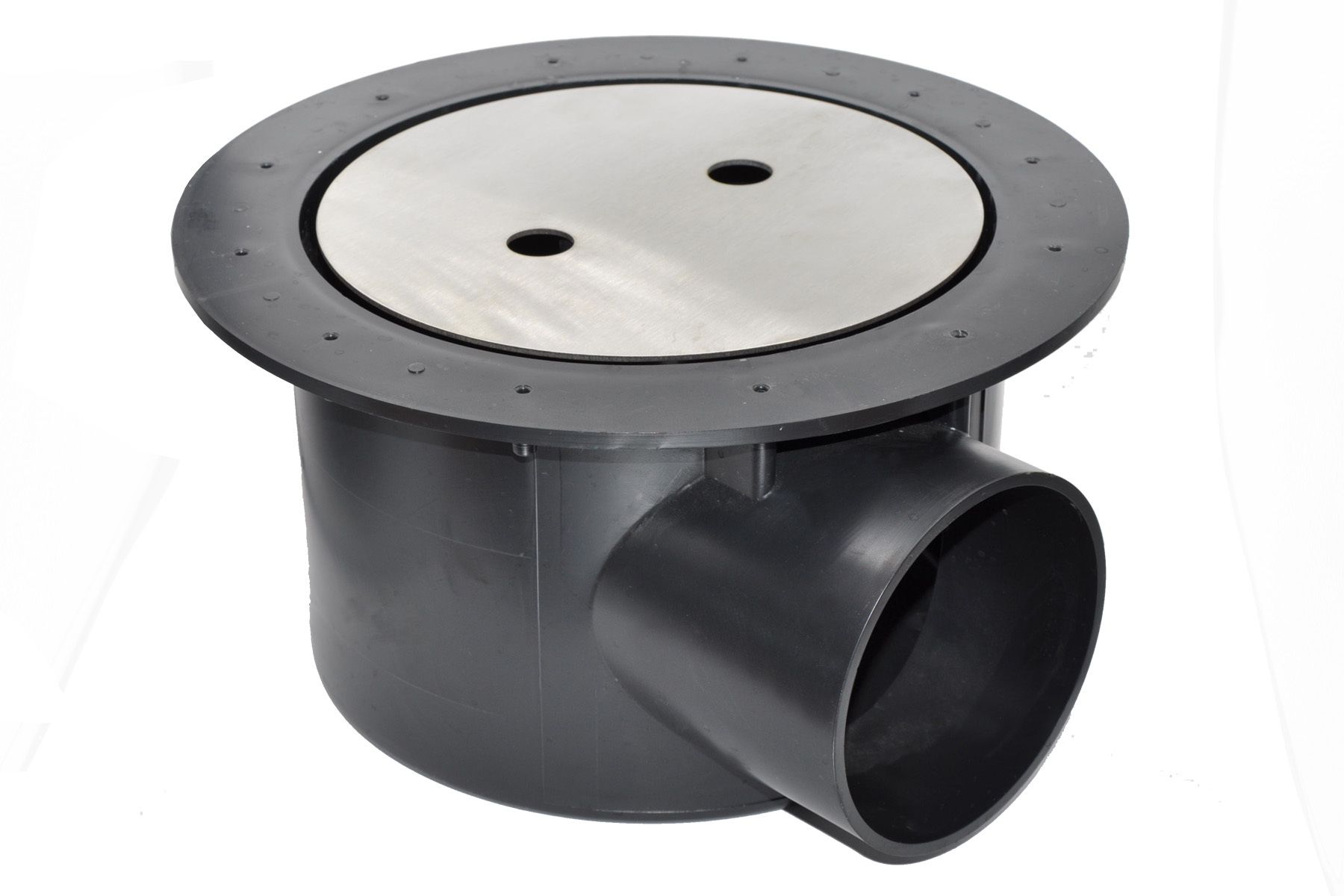 Edelstahlabdeckung bündig für Bodenablauf DN110