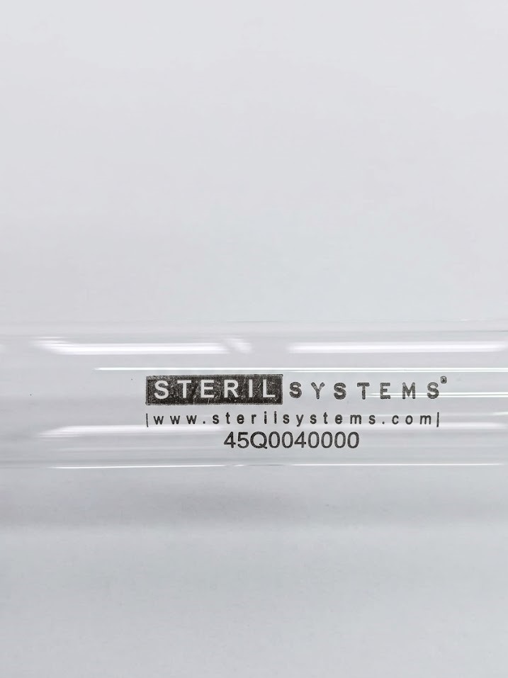 Sterilsystems UVC Quarzglas für TS 400 Amalgam 55 Watt Schutzrohr