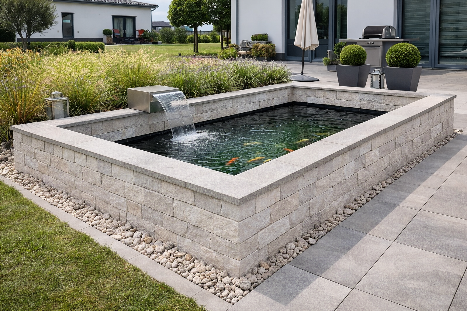 PE-TEICH | 28.200L | 700 x 300 x 150 cm |  PE-BECKEN